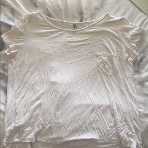 Basic White Tee w/ Breast Pocket